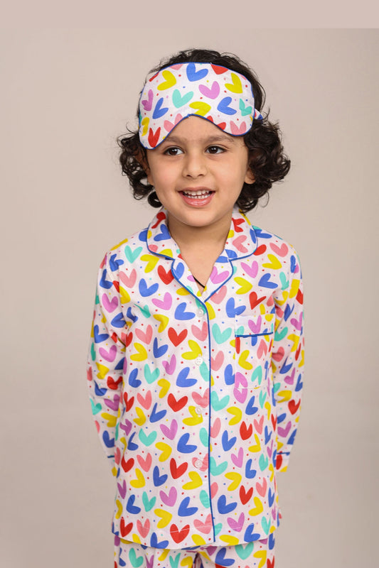 Cute Hearts Night suit set