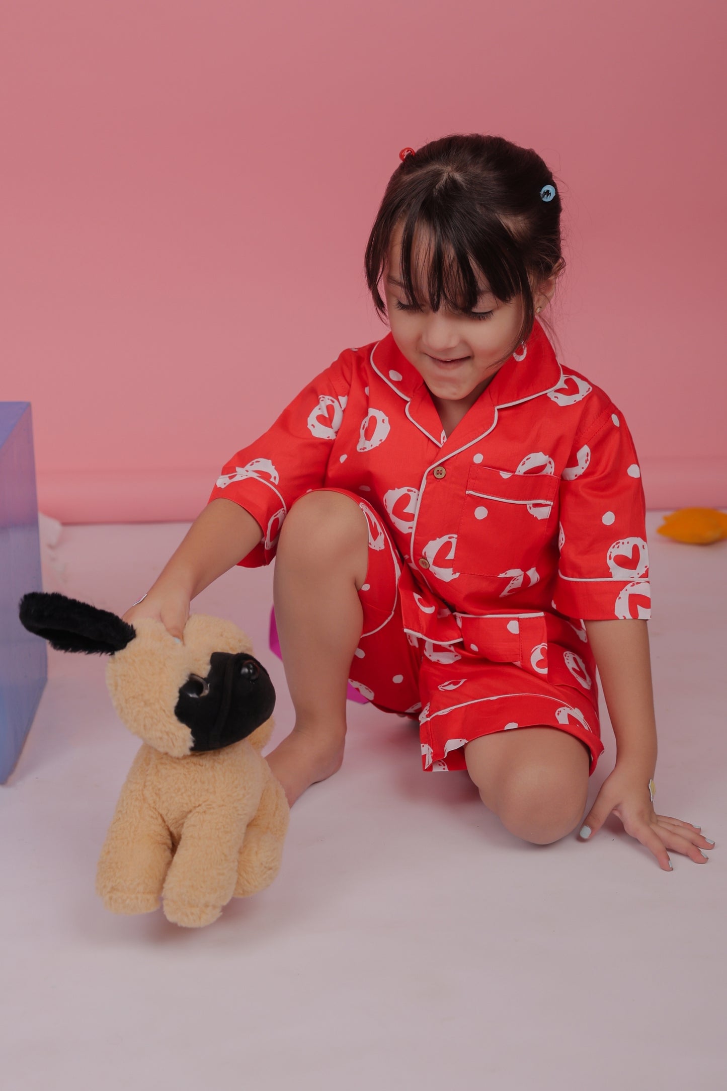 Little Hearts Shorts Set