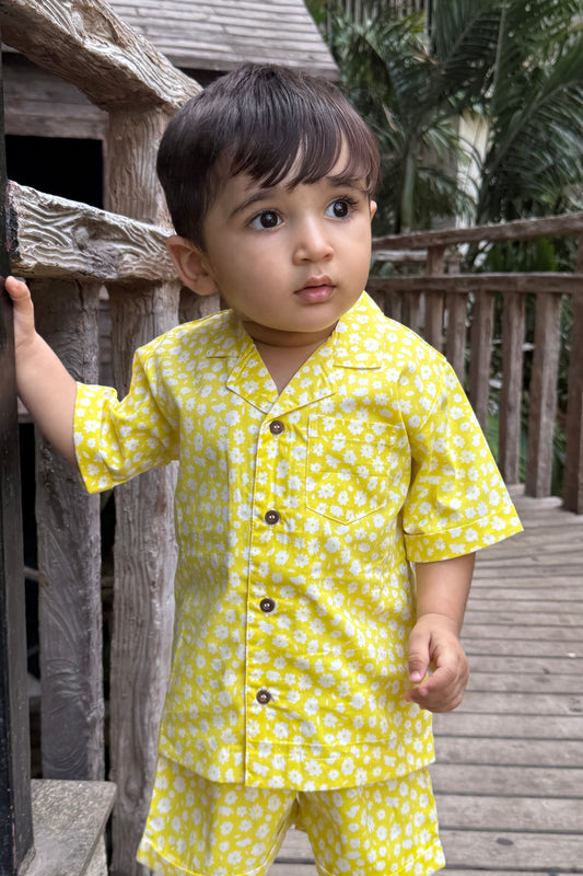 Sunshine Bloom Shorts Set