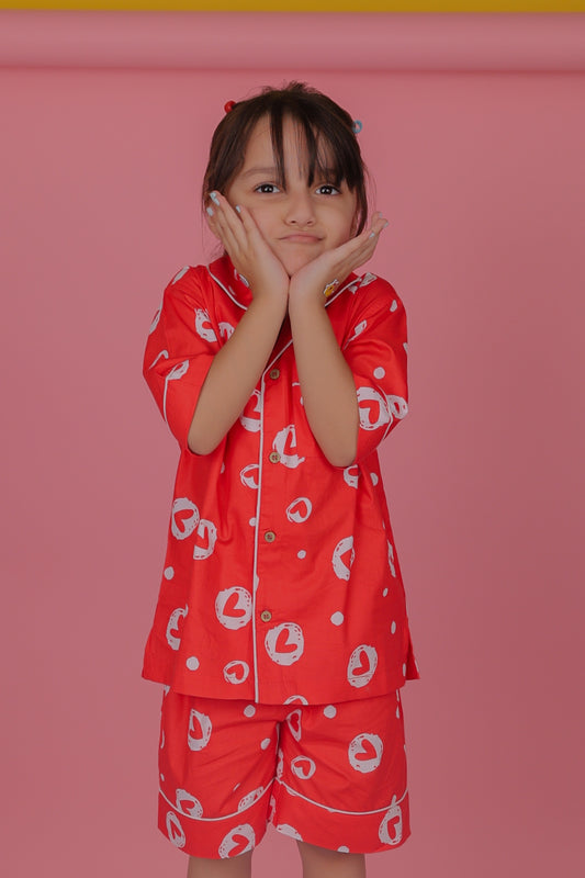 Little Hearts Shorts Set