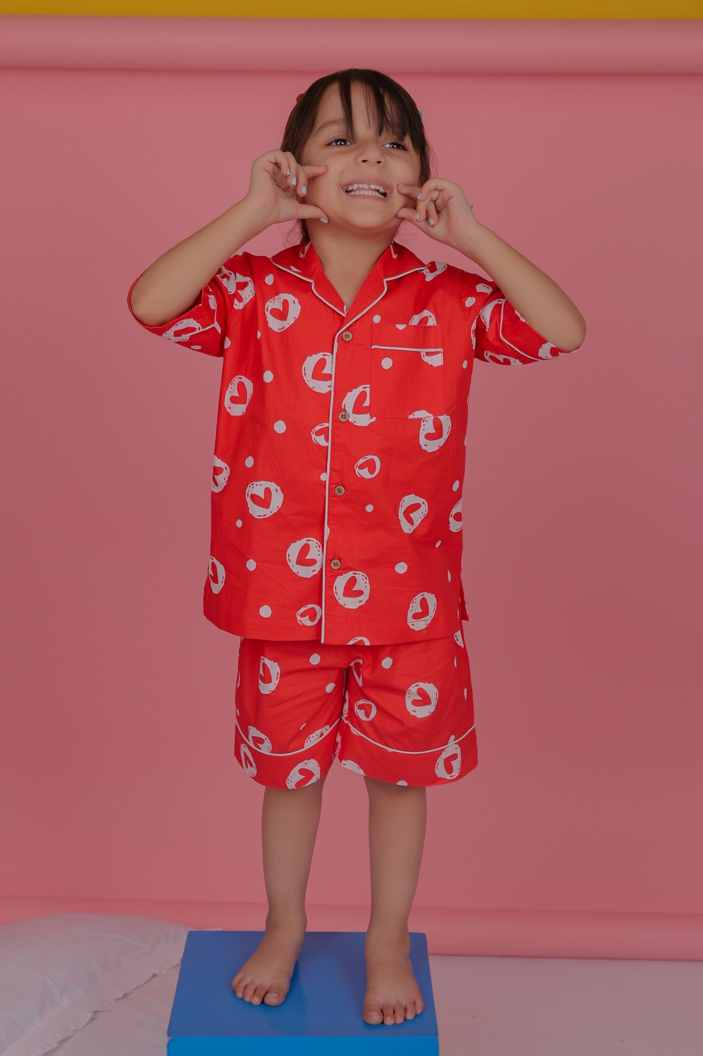 Little Hearts Shorts Set