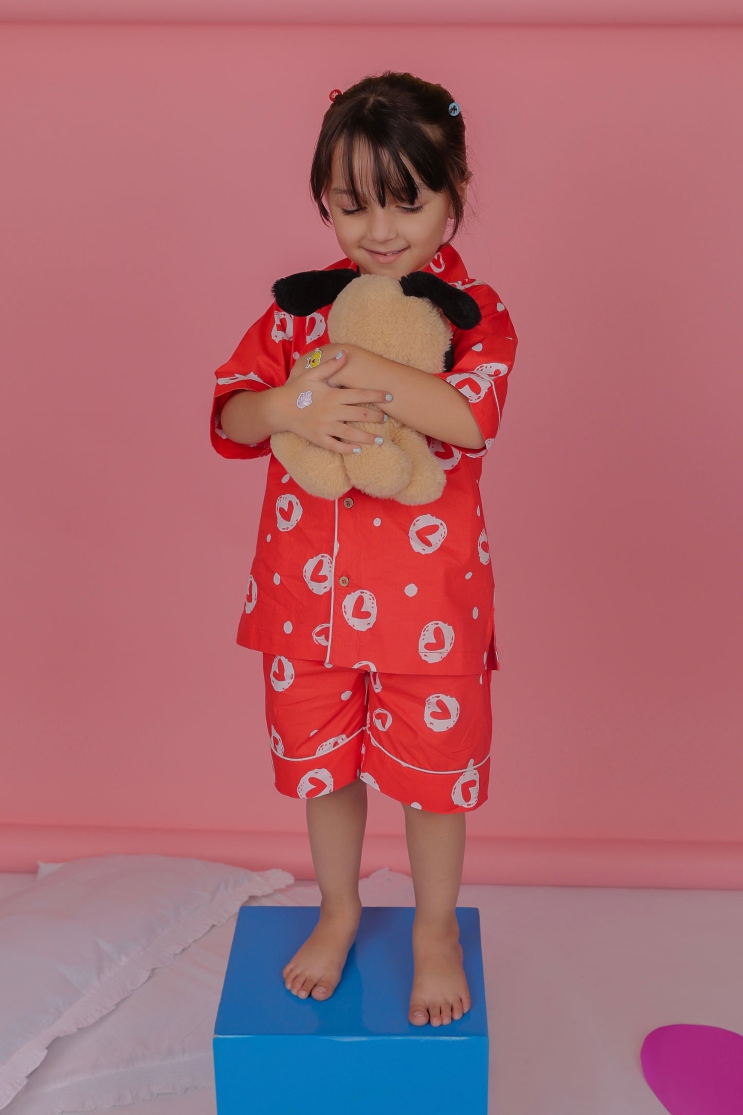 Little Hearts Shorts Set