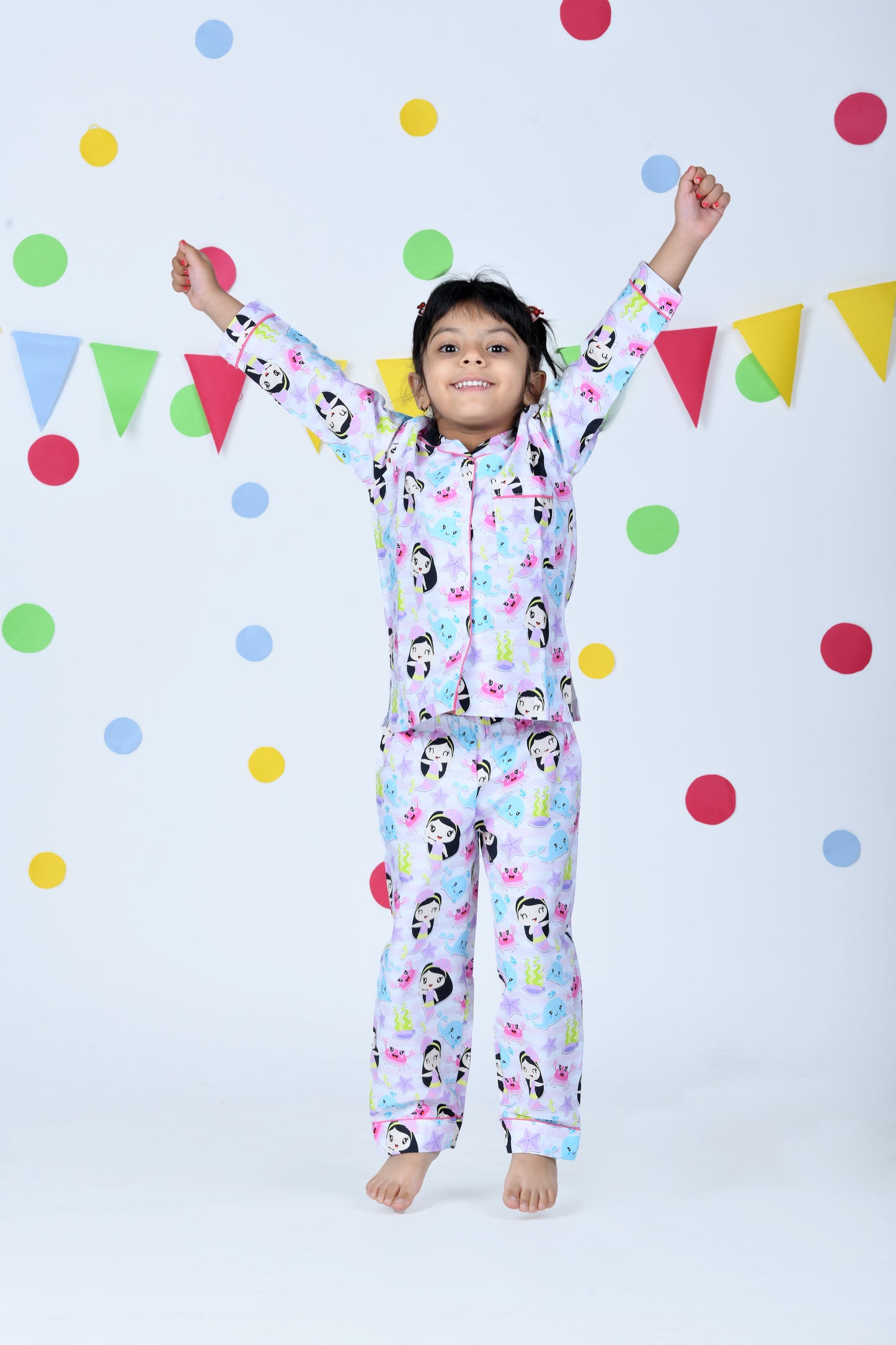 Little Mermaid printed Pajama set