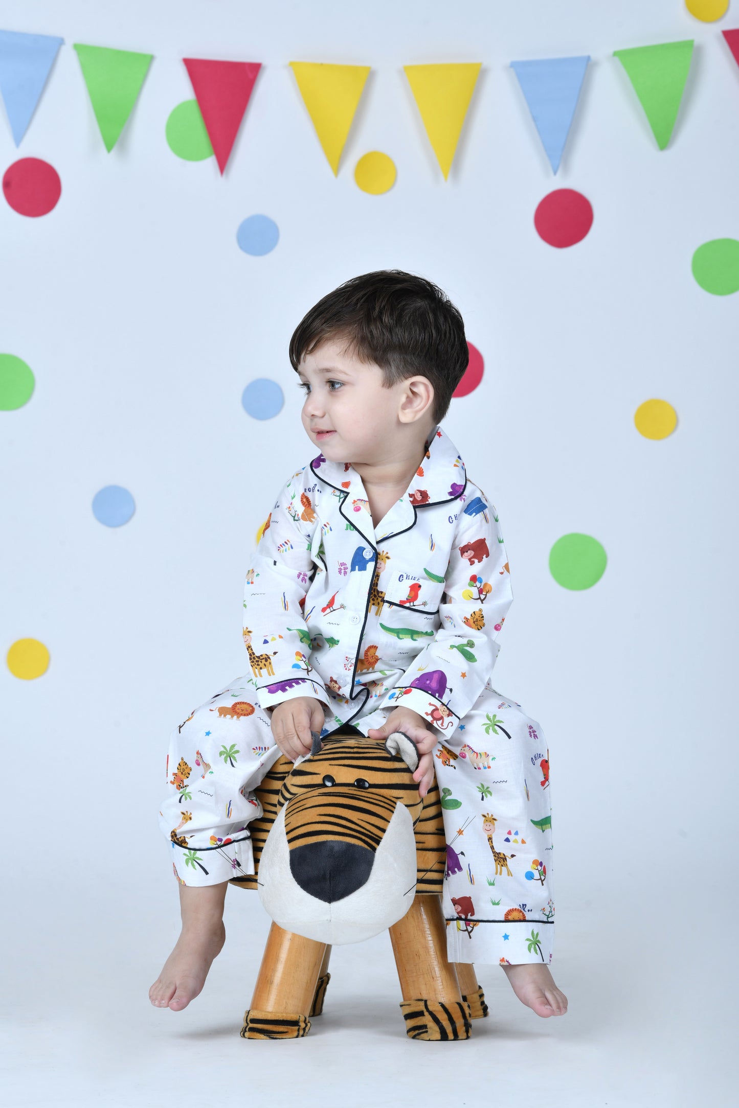 Jungle Safari Printed Pajama Set