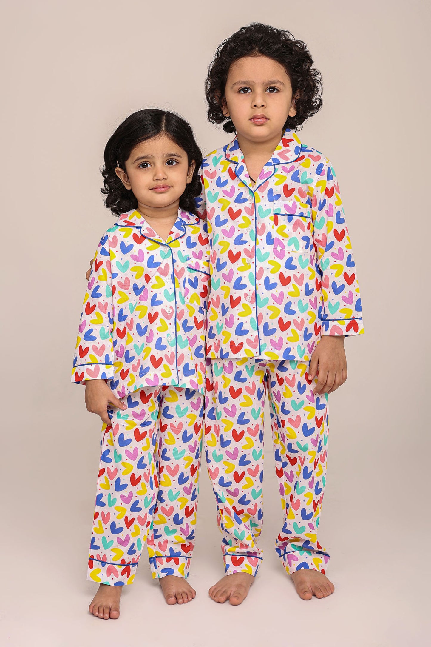 Cute Hearts Night suit set