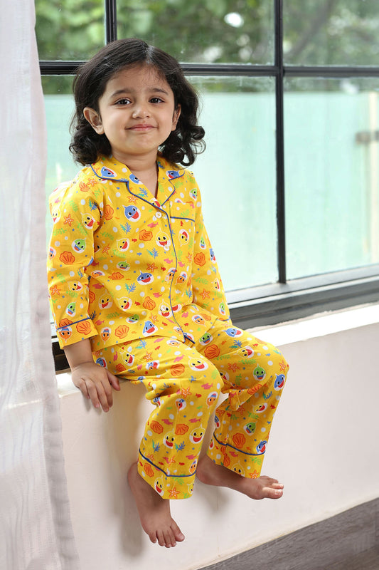 Baby Shark in The Ocean Night Suit Set