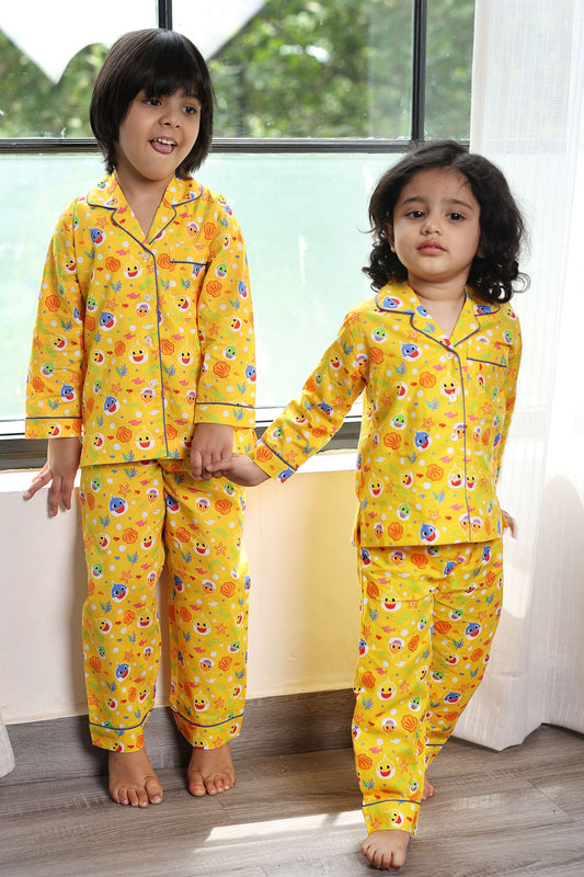 Baby Shark in The Ocean Night Suit Set