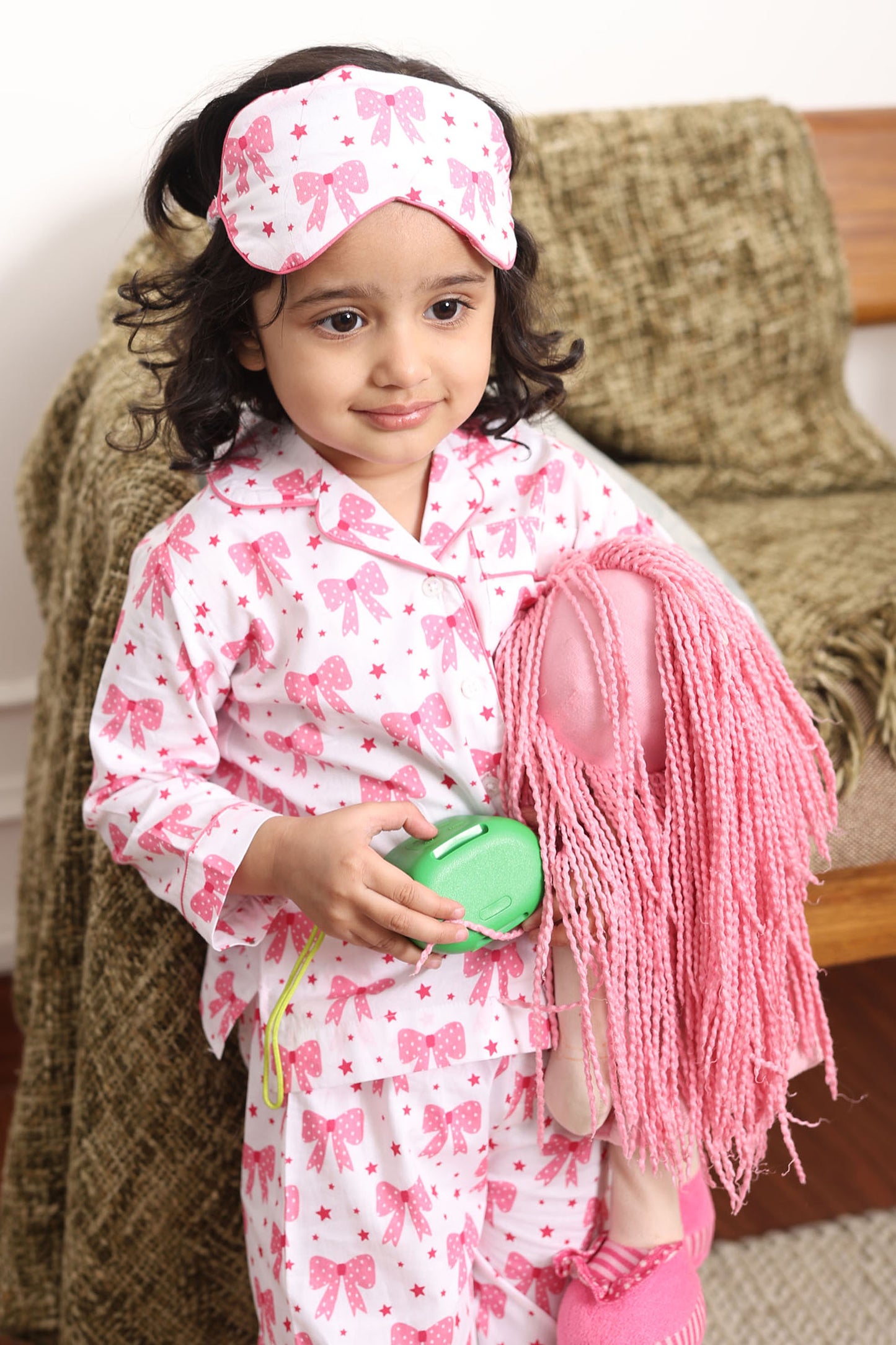 Blushing Bows Night Suit Set