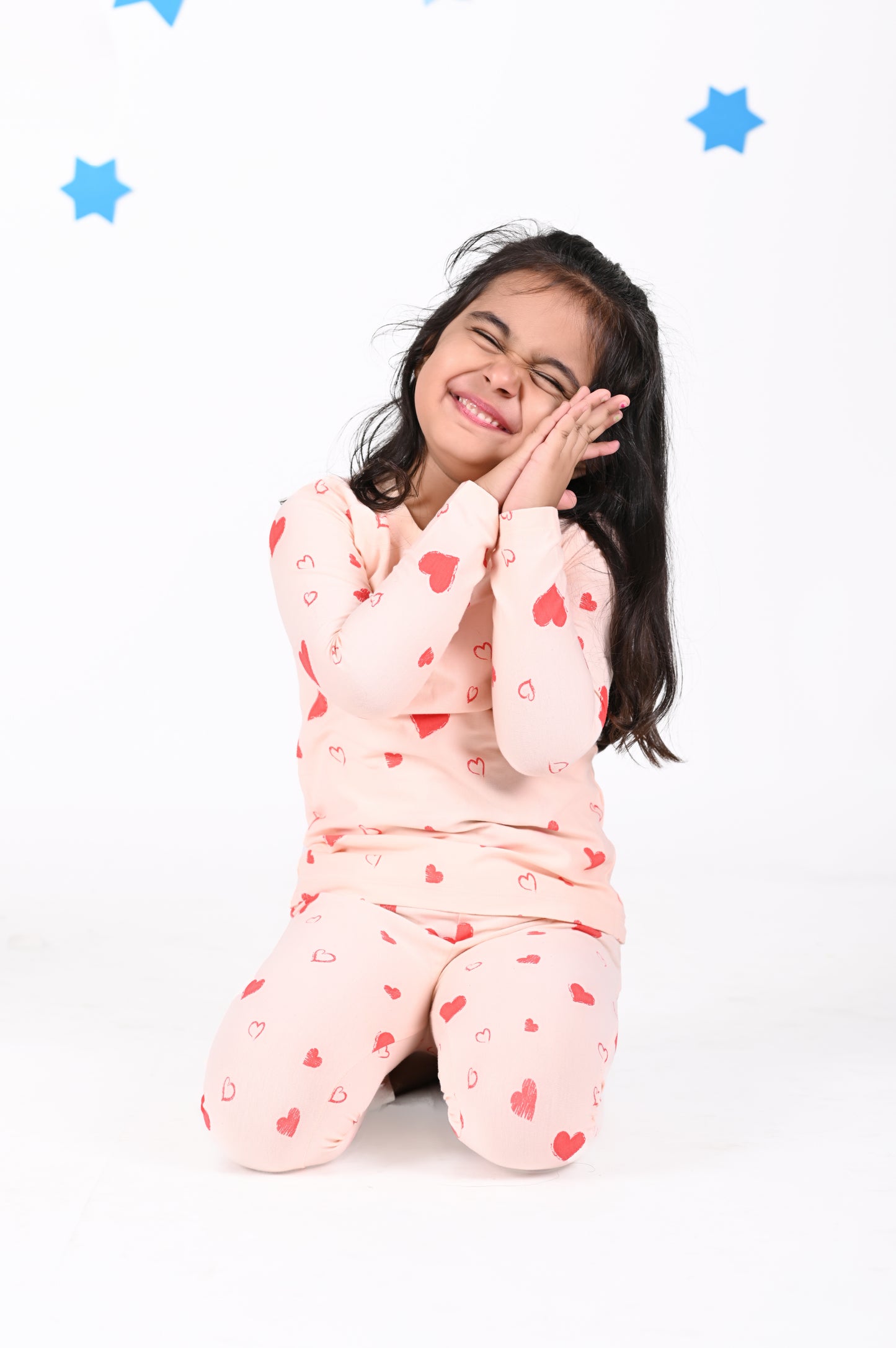 Little hearts pajama sets