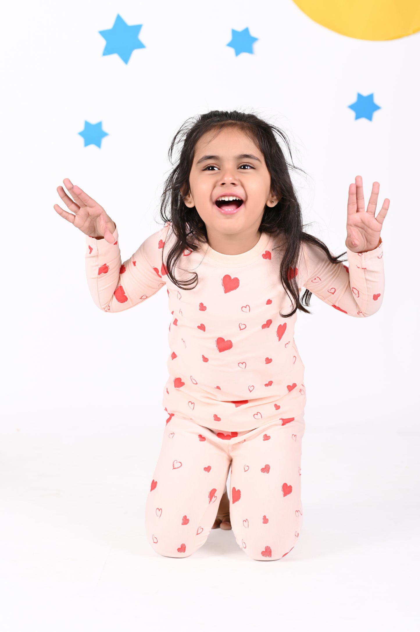 Little hearts pajama sets