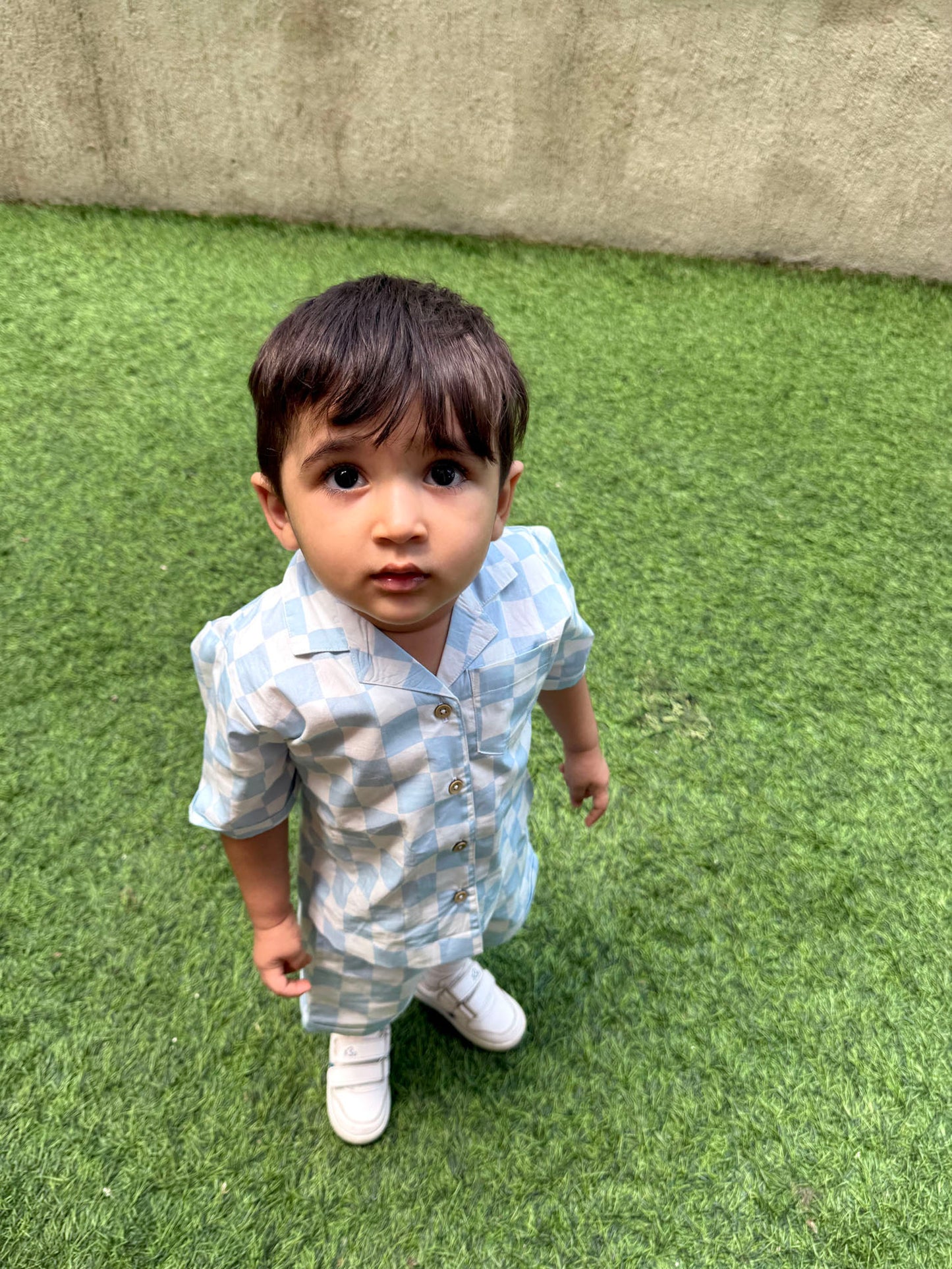 Mini Checkers Shorts set