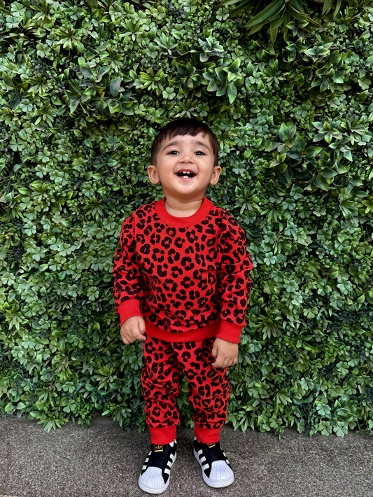 Leopard Print Joggers set