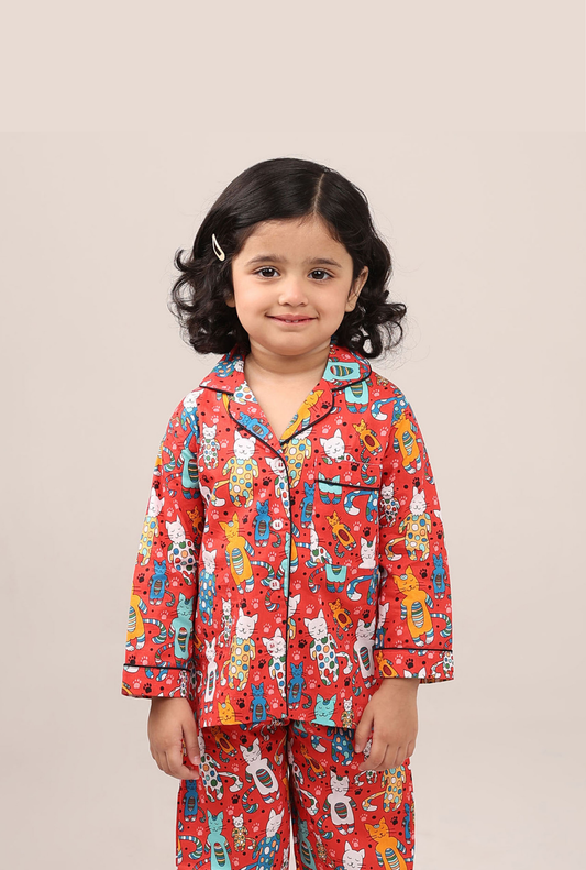 Cats World Nightsuit Set