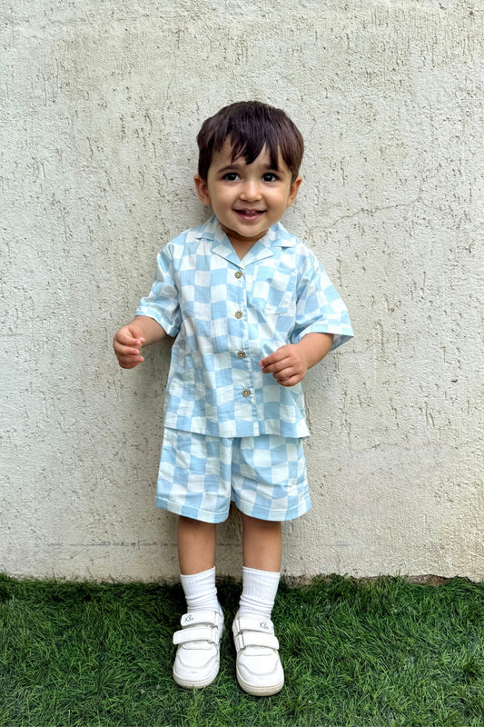 Mini Checkers Shorts set