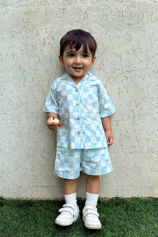 Mini Checkers Shorts set