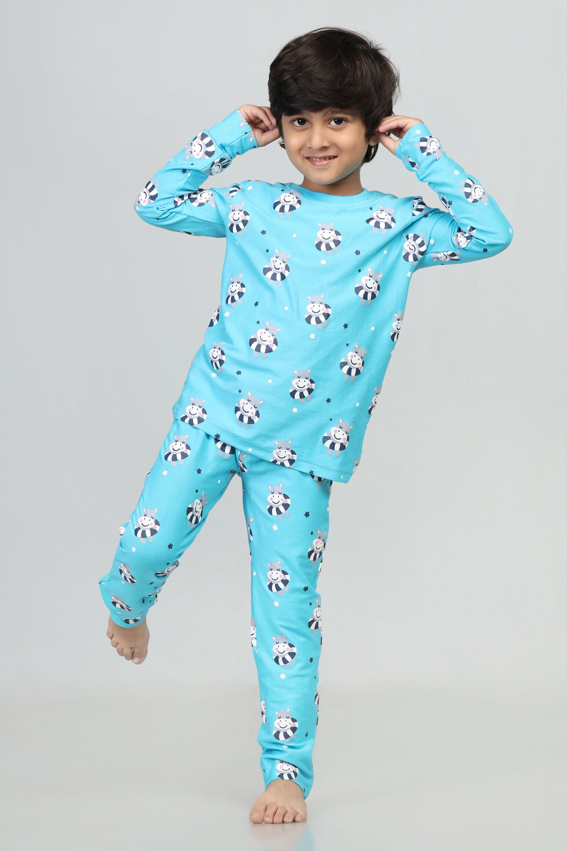 Cute hippo pyjama set