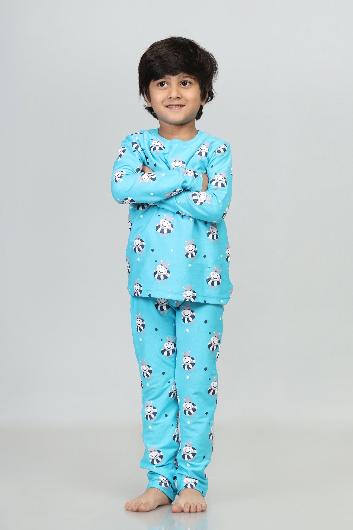 Cute hippo pyjama set
