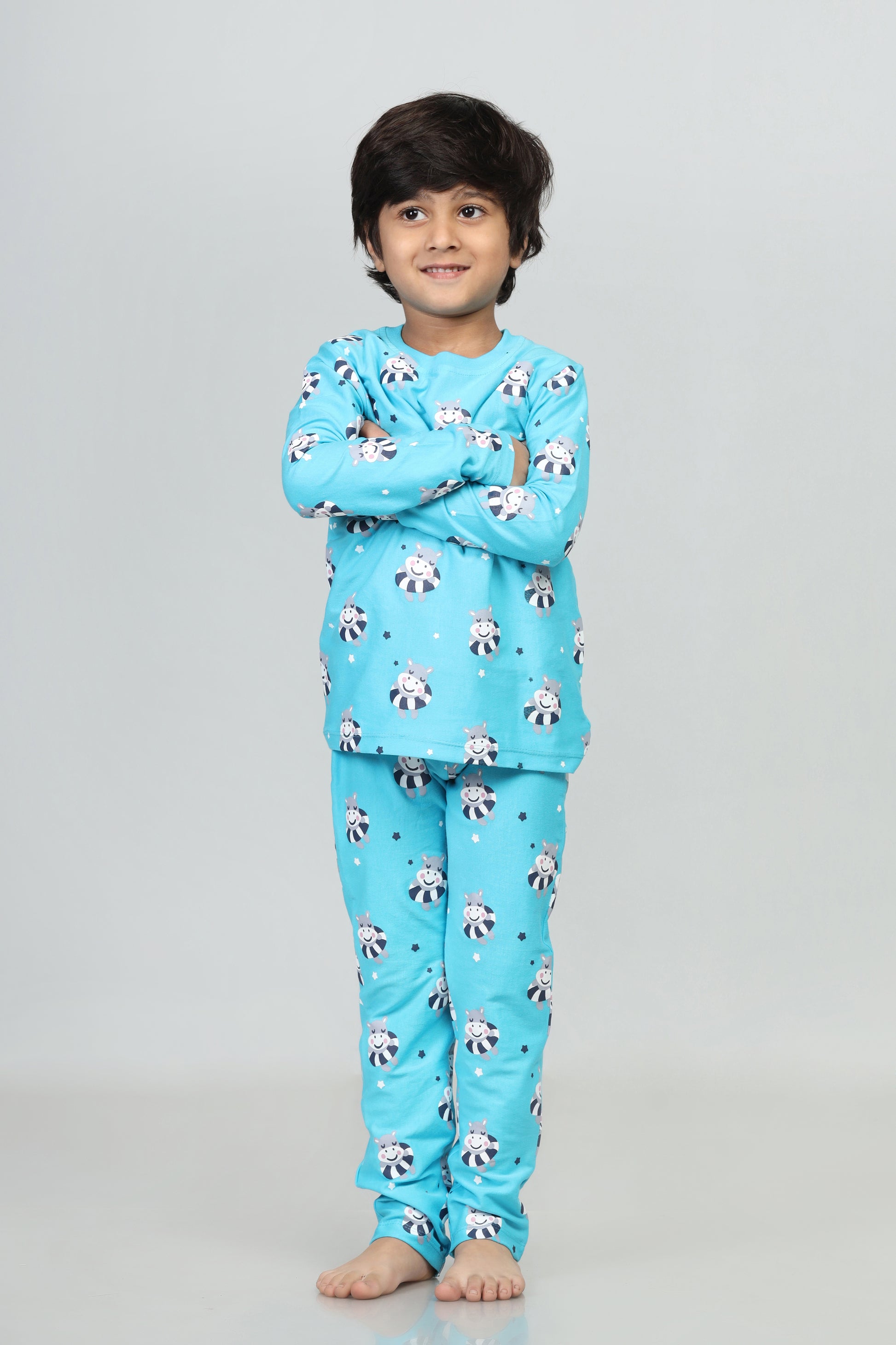 Cute hippo pyjama set