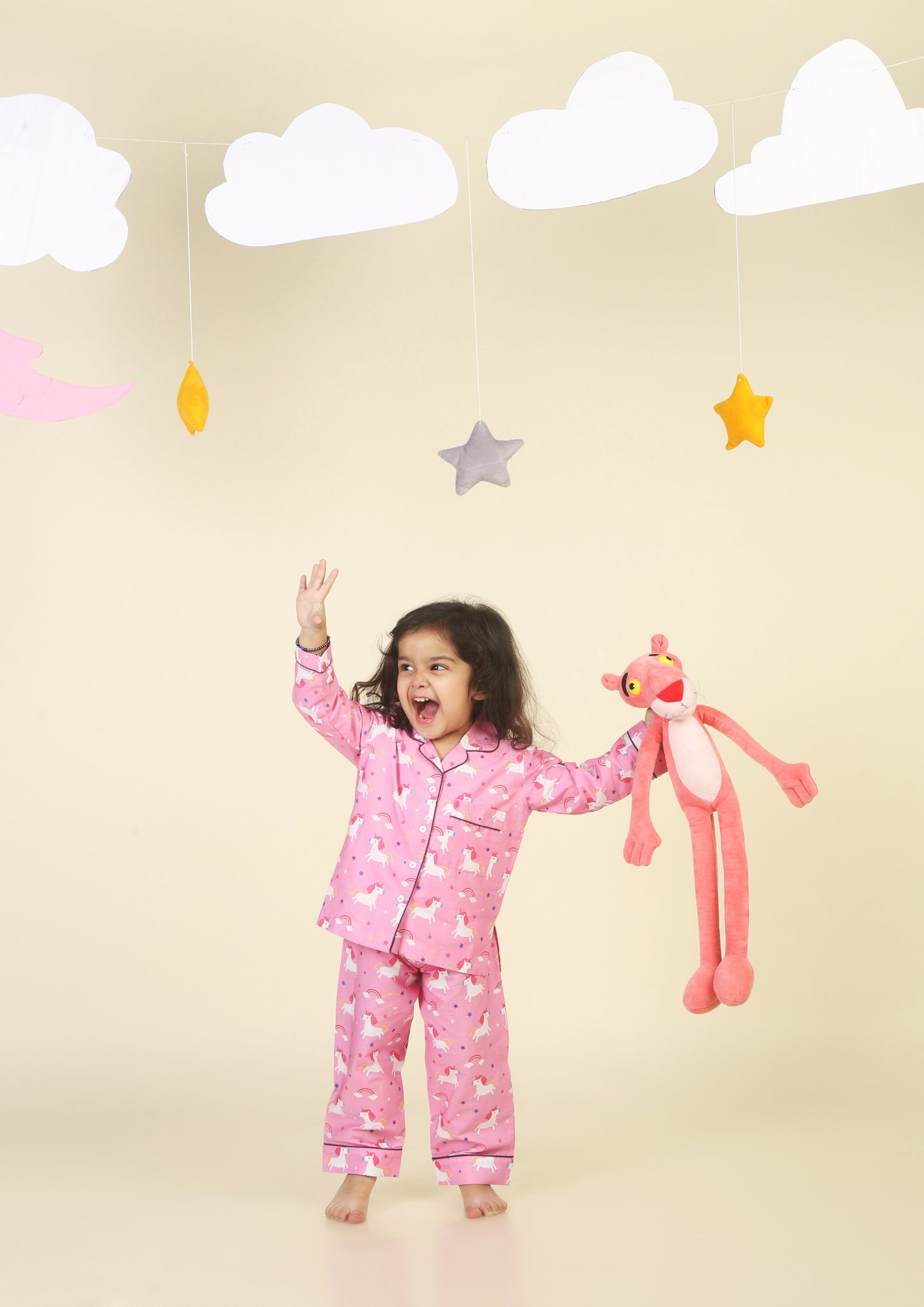 Cute Unicorn Pink Pajama Set