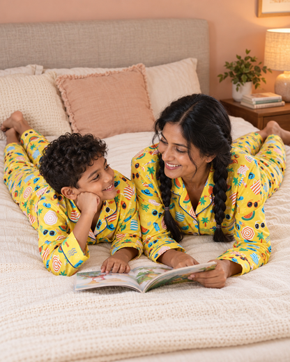Yellow Summer Night Suit Set
