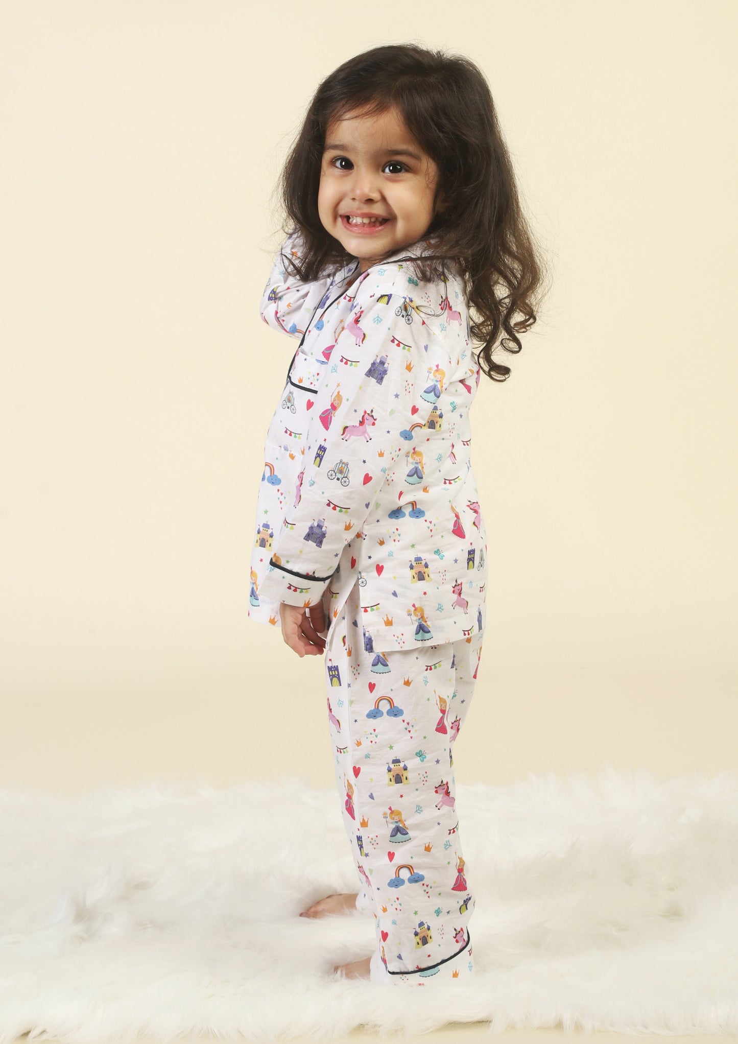 PJ Unicorn Princess	White Pajama Set