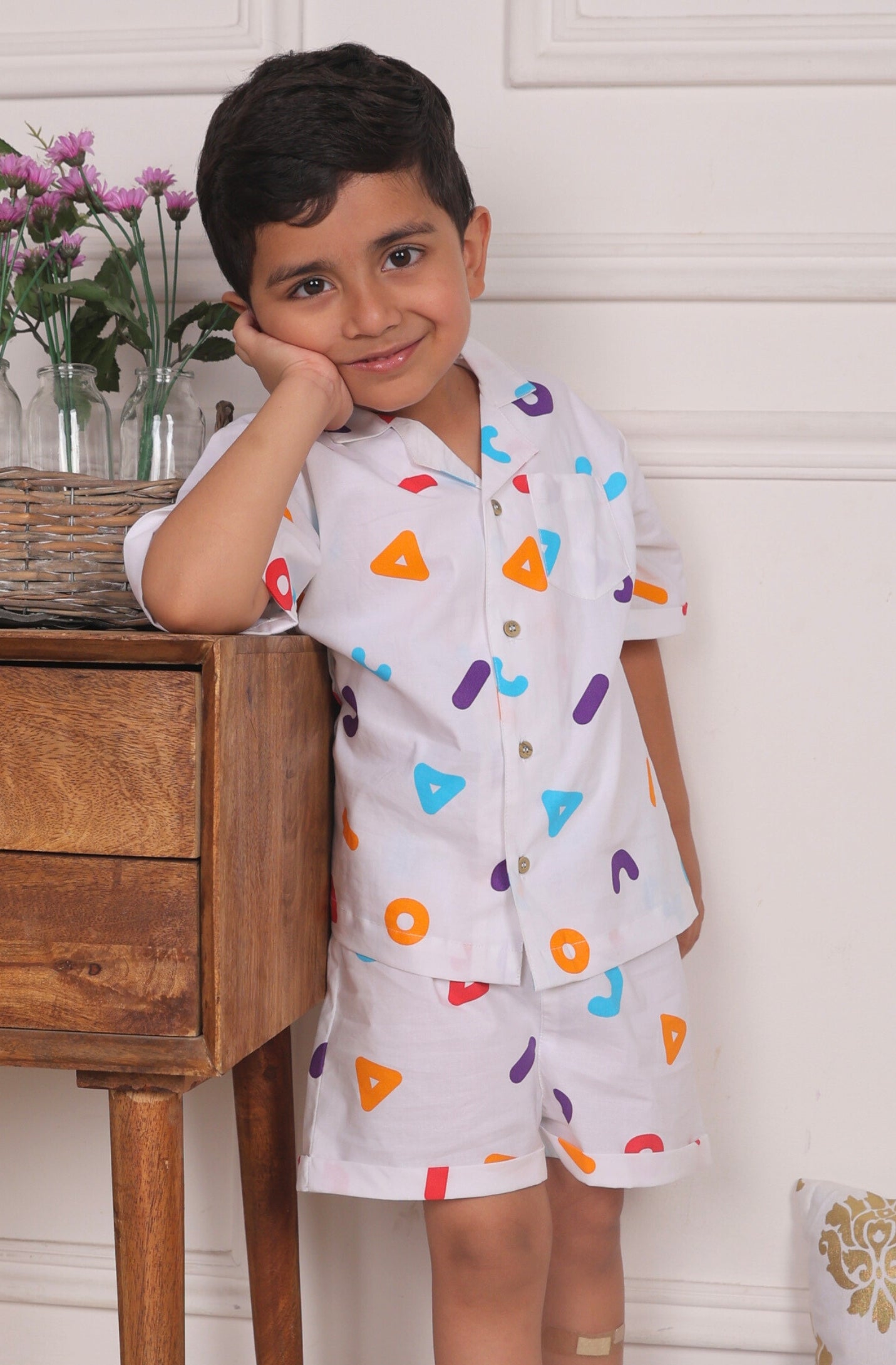 Cute Alphabets Co-ord set for  Boys