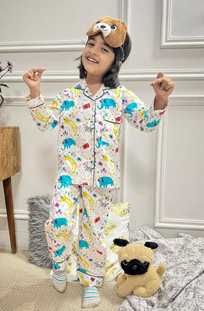 Animal Circus Fun Night Suit set