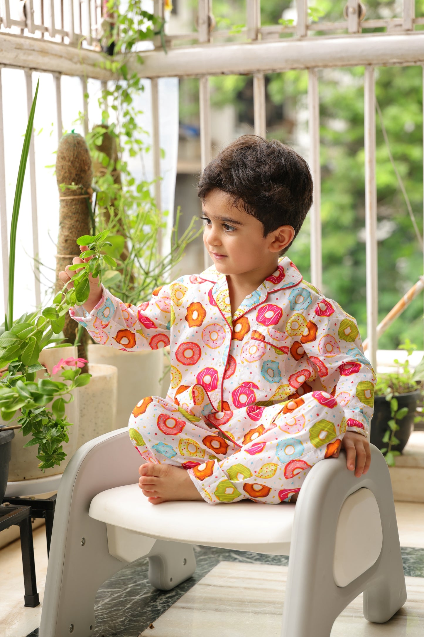 Donuts Delight Night suit set