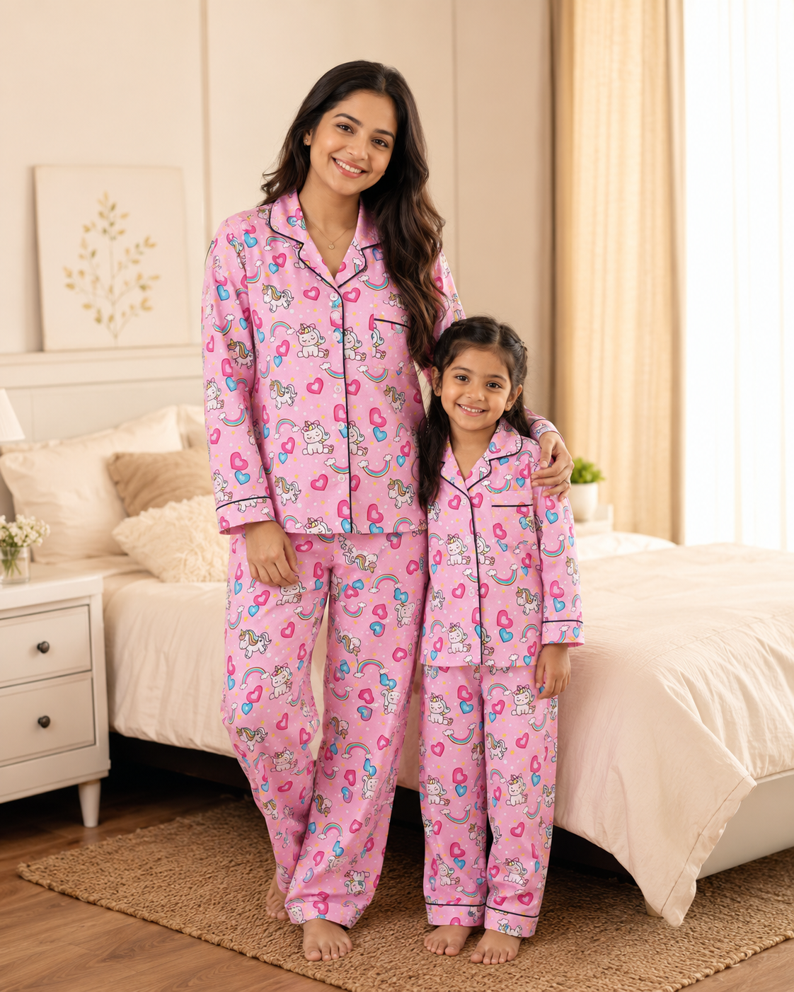 Pink Unicorn Night suit set