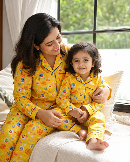 Baby Shark in the Ocean Night Suit Set