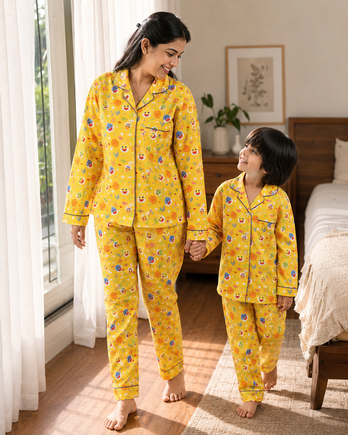 Baby Shark in the Ocean Night Suit Set
