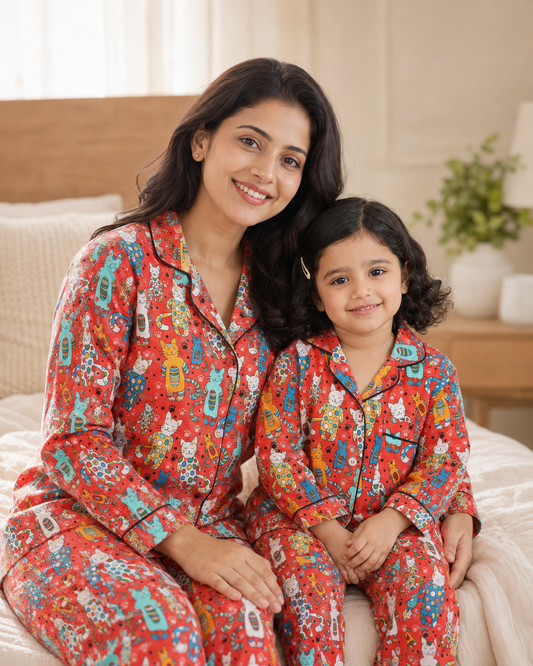 Cats World Nightsuit Set
