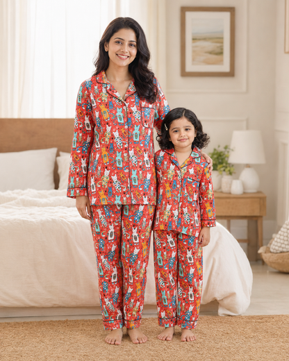 Cats World Nightsuit Set