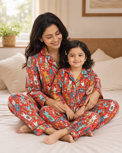 Cats World Nightsuit Set