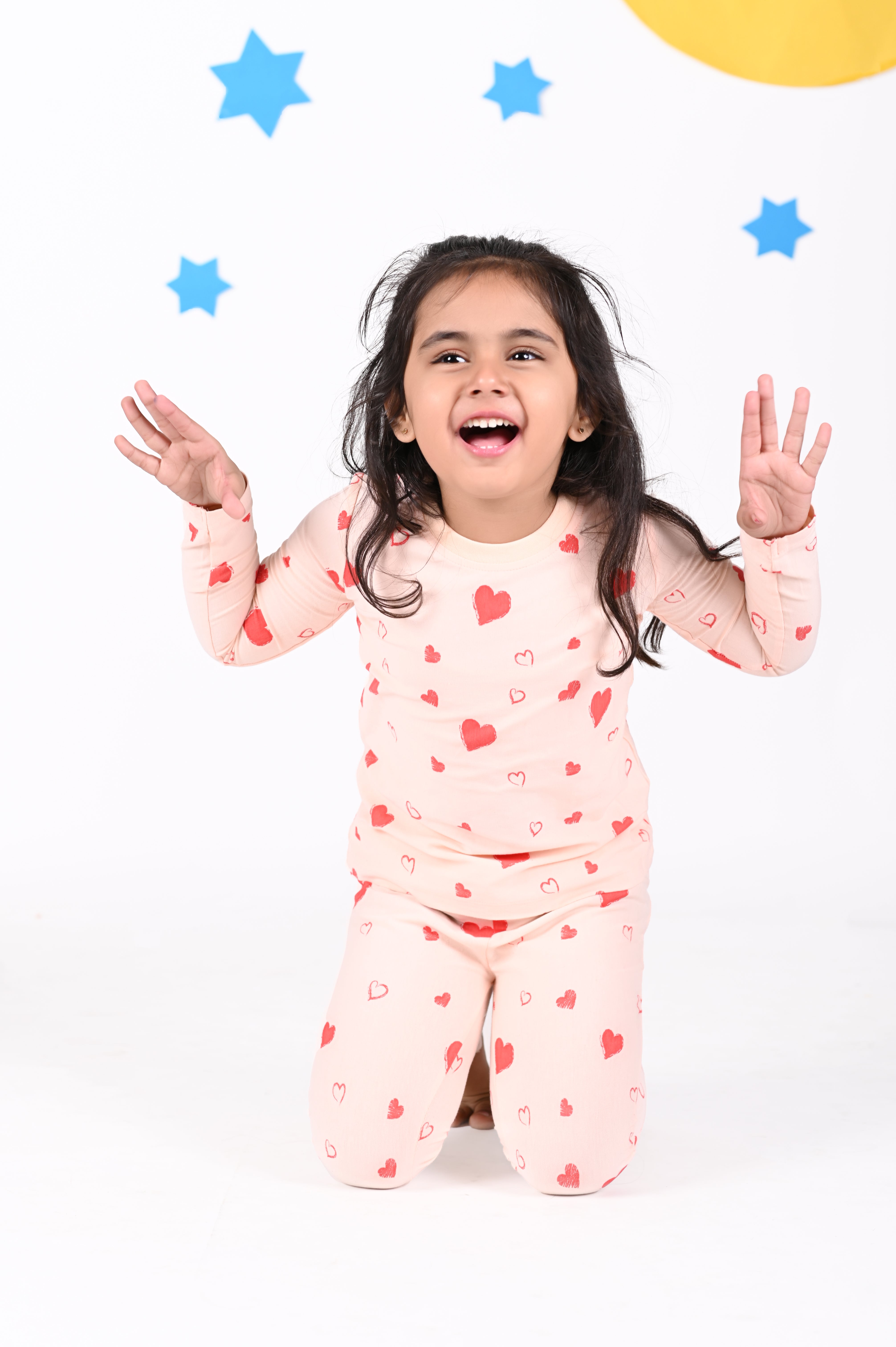 Baby Girl Nightwear Kids Hearts Pajama Sets Kidoosleep