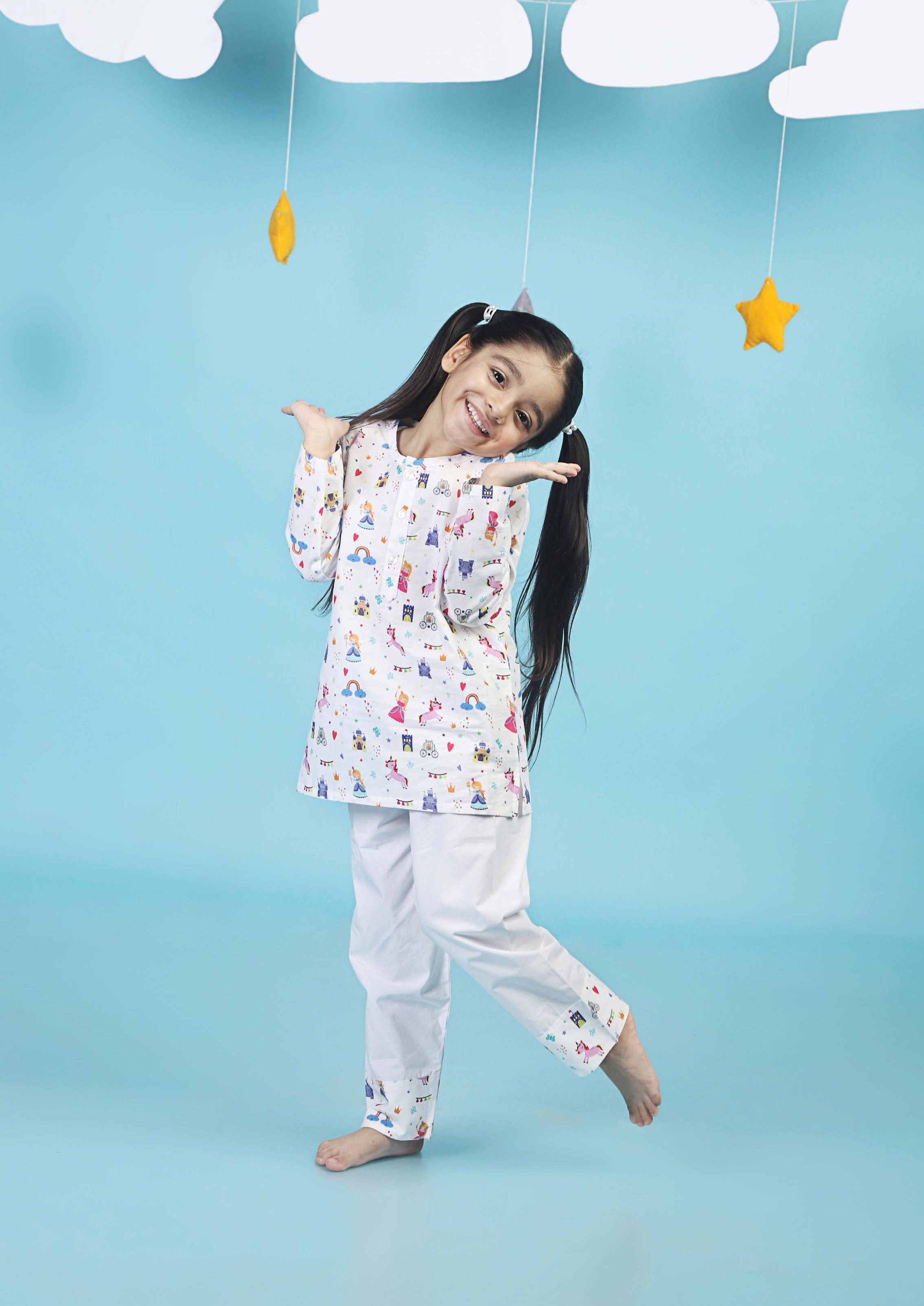 Girls pajama kurta hot sale