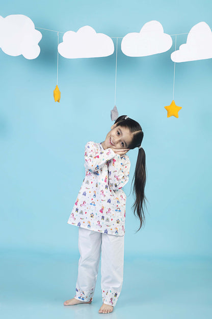 Unicorn Princess  Kurta Pajama Set