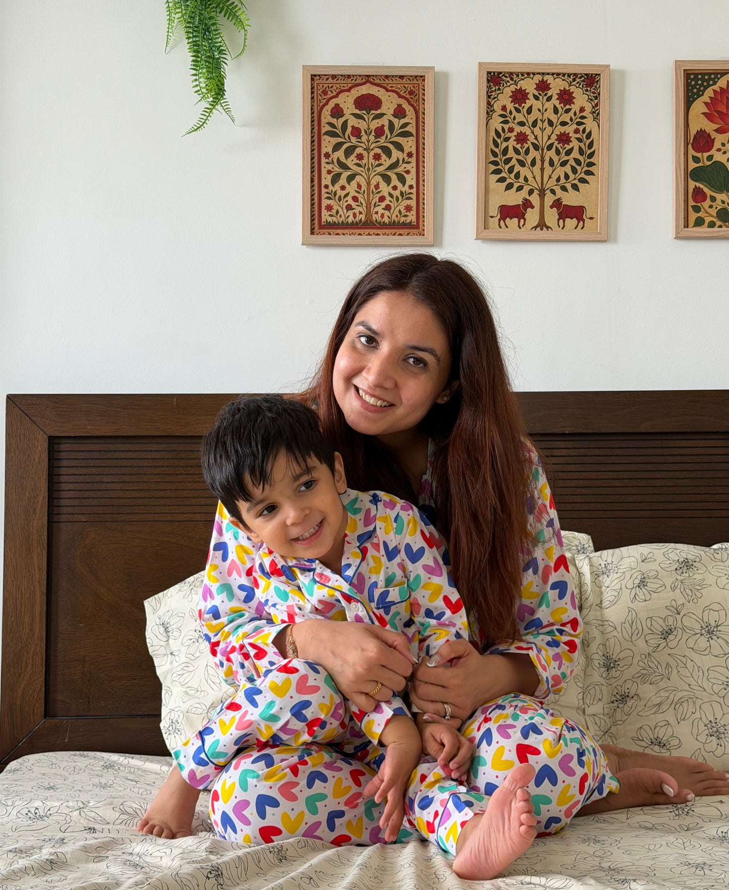 Cute Hearts Night suit set