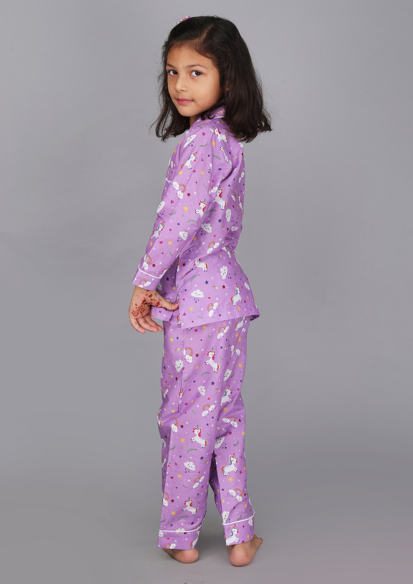 PJ Unicorn Purple Light Purple Pajama Set